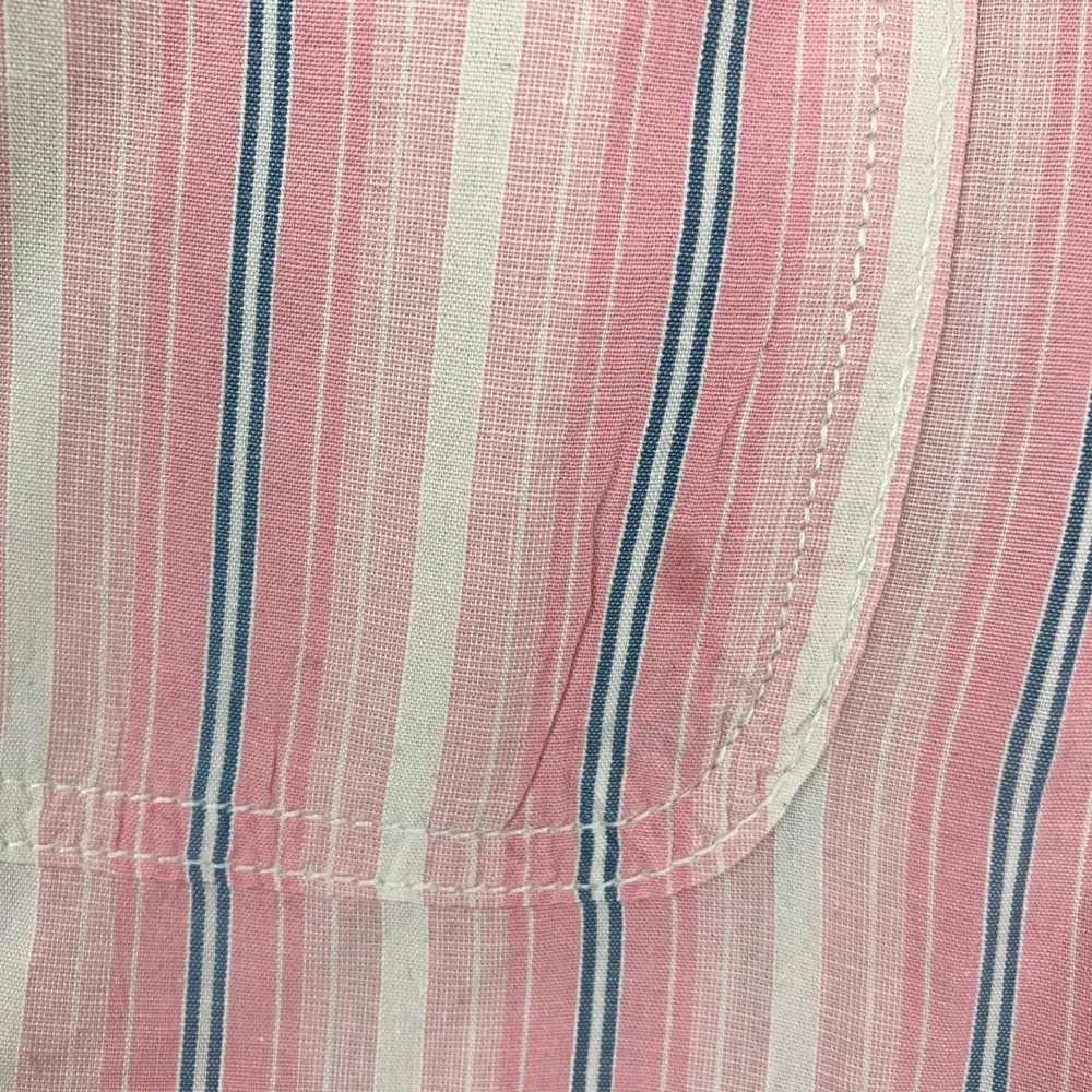 Vintage Polo Ralph Lauren Shirt Mens XL Pink Multi Striped Imported Cotton LS